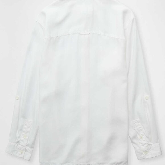 American Eagle Go Big Oversized Cotton Long Sleeve Shirt/Blouse Dress XS-S - Picture 5 of 16